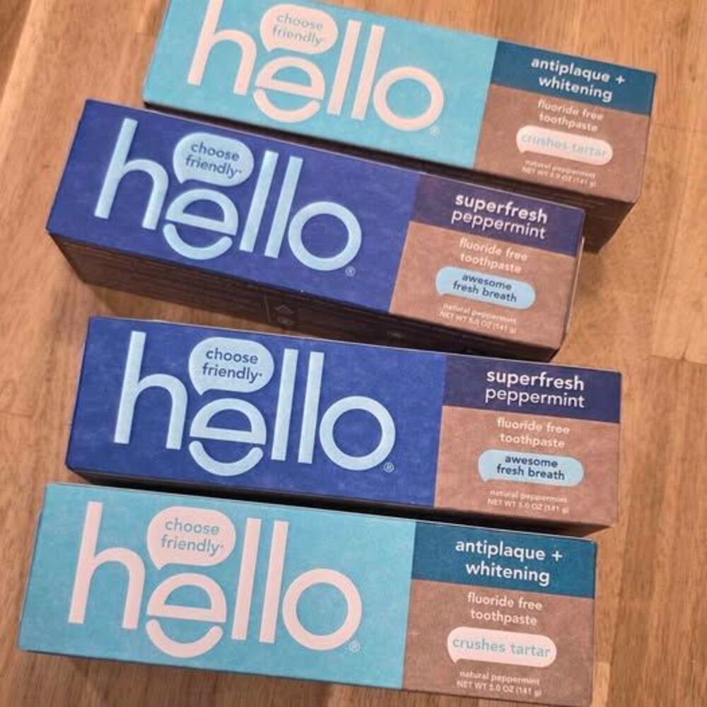 4 Pack Hello Toothpaste Fluoride Free - Picture 3 of 4